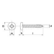 Kelfort Zelftappendeplaatschroef Ckk Philipsdrive DIN 7981 Galv.Verzinkt 3.5X38
