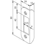 Nemef Hoeksluitplaat Verzinkt Hp1255/12 Loop