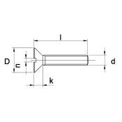 Metaalschroef Pk Zaagsnede DIN 963 Galv.Verzinkt M3X30