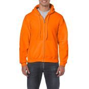 Gildan Gil18600  Sweater Hood F Ull Zip For Him 21 Safety Orange Xl Him 21 Safety Orange XL HIM
