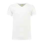 Lemon & Soda T-shirt V-neck cot/elast SS for him White mt XL