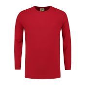 Lemon & Soda T-shirt Crewneck cot/elast LS for him 187C Rood