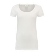 Lemon & Soda T-shirt Crewneck cot/elast SS for her White mt M