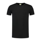 Lemon & Soda T-shirt Crewneck cot/elast SS for him Black mt M