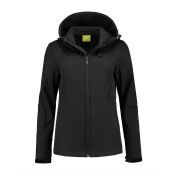 Lemon & Soda Lem3627 L&s Jacket Hooded Soft Shell For Her Black L Her Black L HER