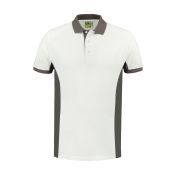 Lemon & Soda Lem4600 L&s Polo Workwear White/pg L Unisex White/PG L UNISEX