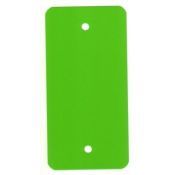 - Labels Gelaktbandstaal Groen met Afgeronde Hoeken 2x 5MM Gat 65X115X0.17