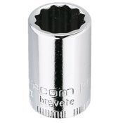 Facom 12-kantdoppen 1/4'', inch-maten RB