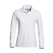 Santino Poloshirts Long Sleeve Matt Ladies Wit Maat M WIT MAAT M