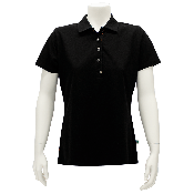 Triffic Poloshirt Dames TRI5102621DR Circulair Korte Mouw Zwart