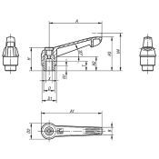 Delftechniek Klemhefboom Binnendraad M8X12