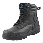 Bata Veiligheidsschoen Helix Longreach Black Zip XW Hoog S3 Zwart