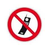 Delftechniek PICTOGRAM GSM-TOESTELLEN VERBODEN<BR/>PIC 235<BR/>DIA 100MM DIA 100MM