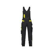Dassy Bretelbroek Ulsan PESCO41 Zwart/Fluogeel