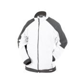Dassy Fleecevest Kazan PES16 Wit/Cementgrijs