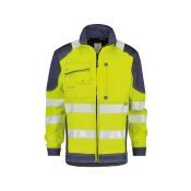 Dassy Hoge zichtbaarheidsvest Orlando PESCO74 Fluogeel/Marineblauw