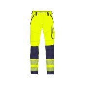 Dassy Hogezichtbaarheidsbroek Aruba PESCOSPA76 Fluogeel/Marineblauw