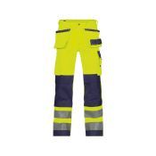 Dassy Hogezichtbaarheidsbroek Glasgow PESCO74 Fluogeel/Marineblauw