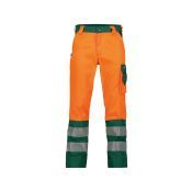 Dassy Hogezichtbaarheidsbroek Lancaster PESCO70 Fluo-oranje/Flessengroen