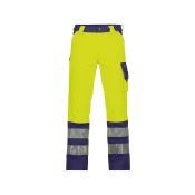 Dassy Hogezichtbaarheidsbroek Lancaster PESCO74 Fluogeel/Marineblauw