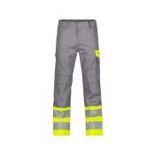 Dassy Hogezichtbaarheidsbroek Lenox COPES75 Grafietgrijs/Fluogeel