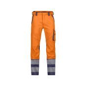 Dassy Hogezichtbaarheidsbroek Minnesota PESCOSPA76 Fluo-oranje/Marineblauw