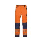 Dassy Hogezichtbaarheidsbroek Odessa PESCO70 Fluo-oranje/Marineblauw