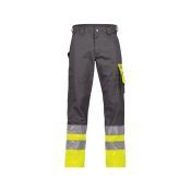 Dassy Hogezichtbaarheidsbroek Omaha PESCO61 Cementgrijs/Fluogeel