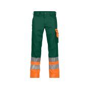 Dassy Hogezichtbaarheidsbroek Omaha PESCO64 Flessengroen/Fluo-oranje