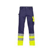 Dassy Hogezichtbaarheidsbroek Omaha PESCO64 Marineblauw/Fluogeel