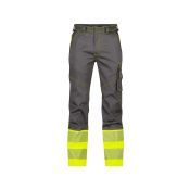 Dassy Hogezichtbaarheidsbroek Princeton PESCOSPA76 Cementgrijs/Fluogeel