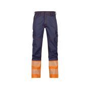 Dassy Hogezichtbaarheidsbroek Princeton PESCOSPA76 Marineblauw/Fluo-oranje
