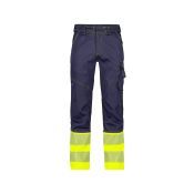 Dassy Hogezichtbaarheidsbroek Princeton PESCOSPA76 Marineblauw/Fluogeel