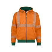 Dassy Hogezichtbaarheidshoodie Evans PESCO84 Fluo-oranje/Flessengroen
