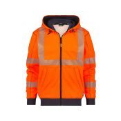 Dassy Hogezichtbaarheidshoodie Evans PESCO84 Fluo-oranje/Marineblauw