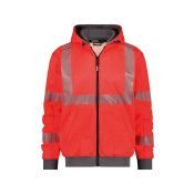 Dassy Hogezichtbaarheidshoodie Evans PESCO84 Fluorood/Cementgrijs