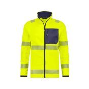 Dassy Hogezichtbaarheidsmidlayerjacket Camden PESSPA35 Fluogeel/Marineblauw