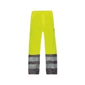 Dassy Hogezichtbaarheidsregenbroek Sola PES70 Fluogeel/Cementgrijs