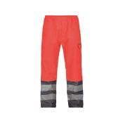 Dassy Hogezichtbaarheidsregenbroek Sola PES70 Fluorood/Cementgrijs