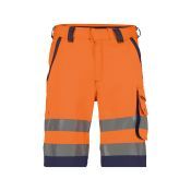 Dassy Hogezichtbaarheidsshort Lucca PESCO74 Fluo-oranje/Marineblauw