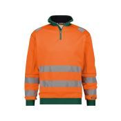 Dassy Hogezichtbaarheidssweater Denver PESCO84 Fluo-oranje/Flessengroen
