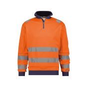 Dassy Hogezichtbaarheidssweater Denver PESCO84 Fluo-oranje/Marineblauw