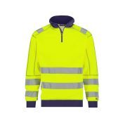 Dassy Hogezichtbaarheidssweater Denver PESCO84 Fluogeel/Marineblauw