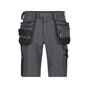 Dassy Holsterzakkenshort met stretch Aurax PACOSPA30 Antracietgrijs/Zwart