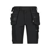 Dassy Holsterzakkenshort met stretch Aurax PACOSPA30 Zwart