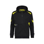 Dassy Hoodie Santos COPES86 Zwart/Fluogeel