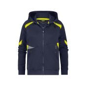 Dassy Hoodie voor dames Santos Women COPES86 Nachtblauw/Fluogeel