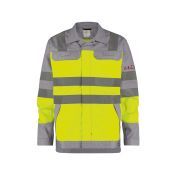 Dassy Multinorm hogezichtbaarheidsvest Franklin COPES77 Fluogeel/Grafietgrijs