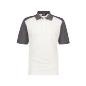 Dassy Polo Cesar COSPA46 Wit/Cementgrijs