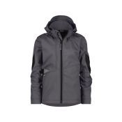 Dassy Softshelljas Gravity Women PES21 Antracietgrijs/Zwart